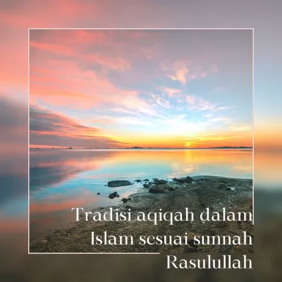 Tradisi aqiqah dalam Islam sesuai sunnah Rasulullah